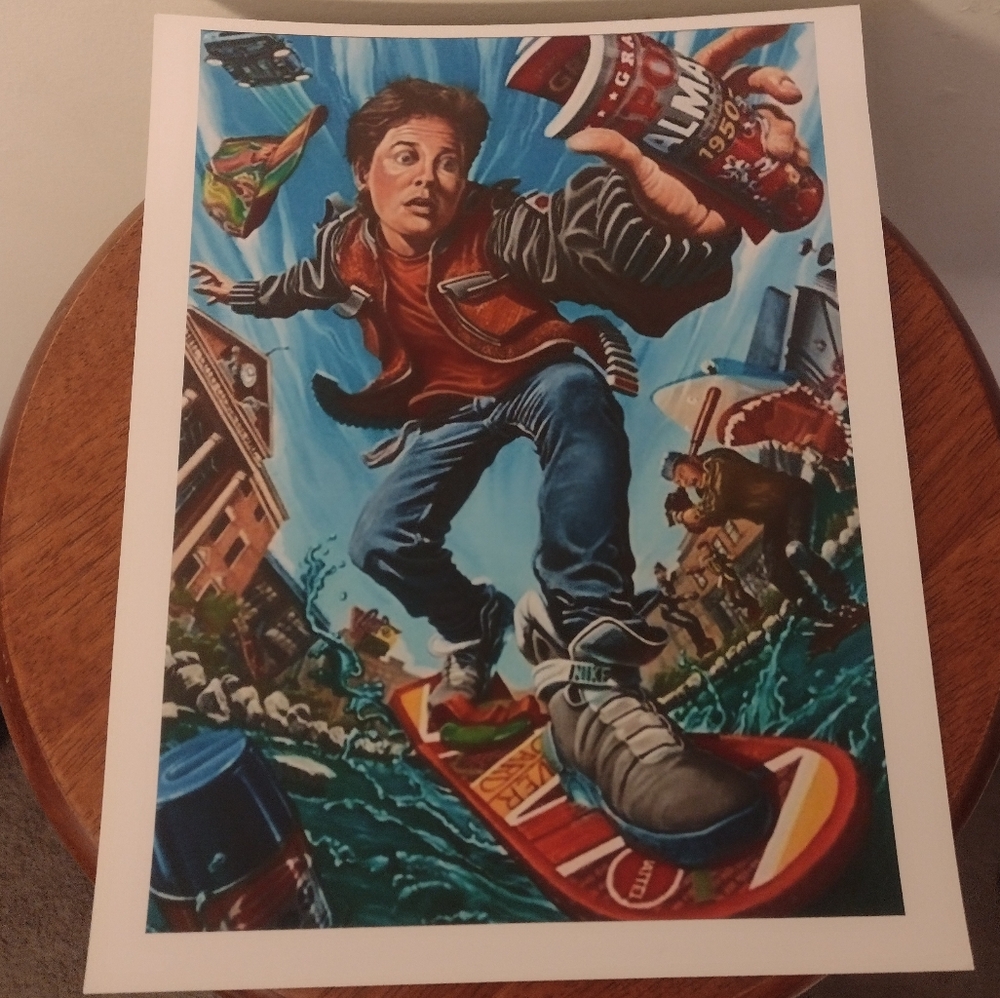 NEW!💯 MARTY MCFLY 8.5x11 ULTRA GLOSSY COLOR ART WALL/LOCKER KIDS/TEENS POSTER!